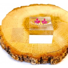 Παιδικά Σκουλαρίκια Χρυσά 9Κ - Φούξια φύλλο Μαρκησίας (KID203)